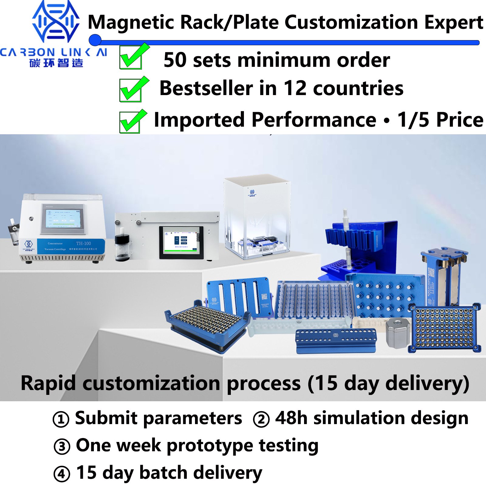 Magnetic rack/Plate customization expert Carbonlinkai , 1/5 price ...