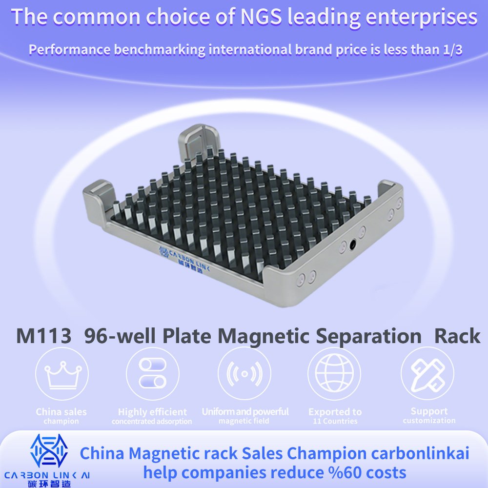 Magnetic Wire Rack Global magnetic rack OEM expert Carbonlinkai 96 well magnetic rack ...