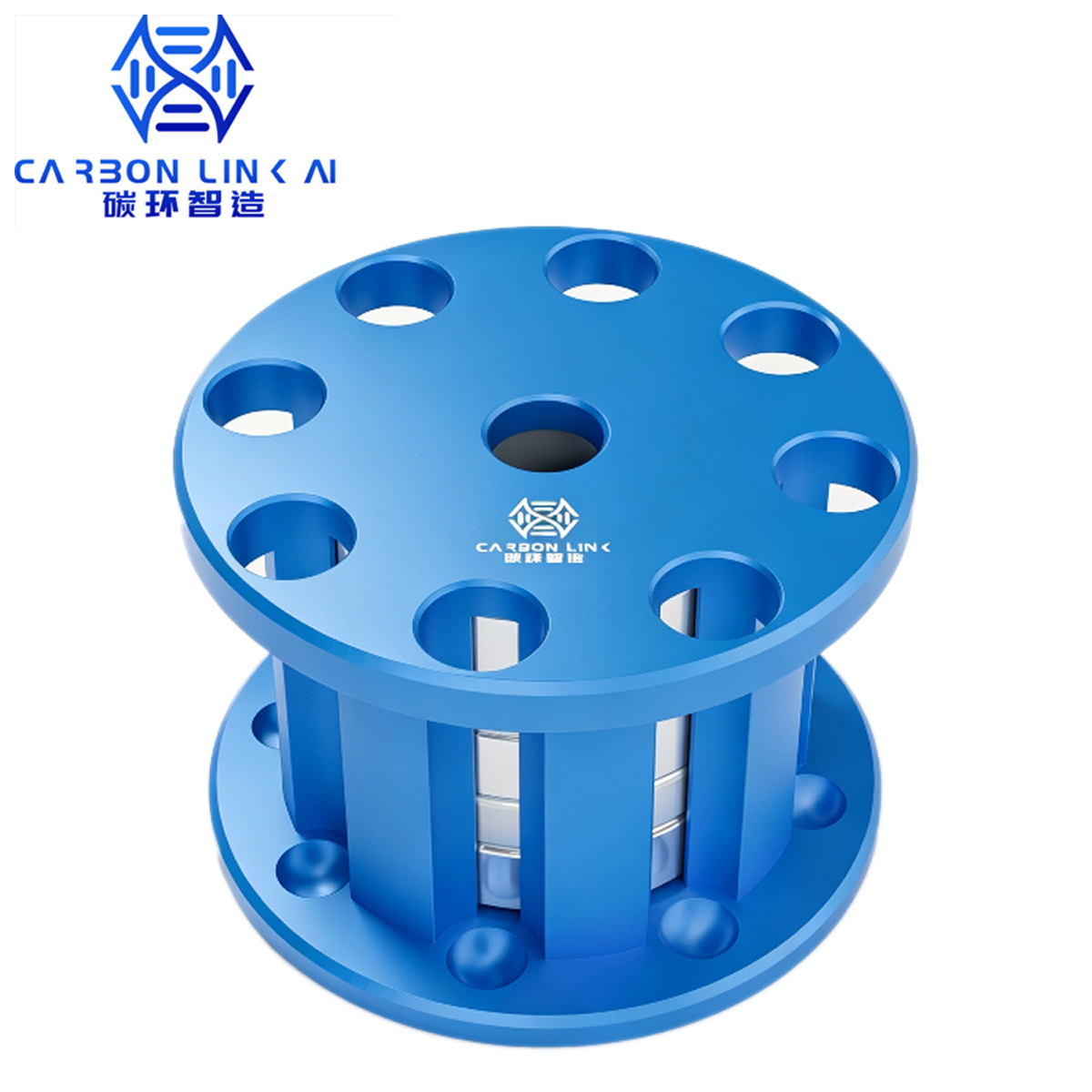 Global magnetic rack OEM expert Carbonlinkai 5ml Tube Magnetic Rack 9-Well Magnetic Bead Separation Rack - Image 3